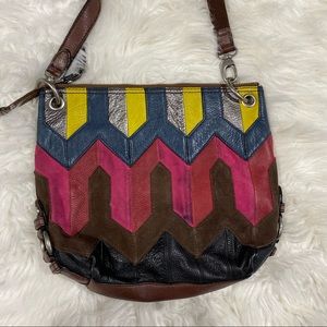 Fossil Patchwork Crossbody Bag